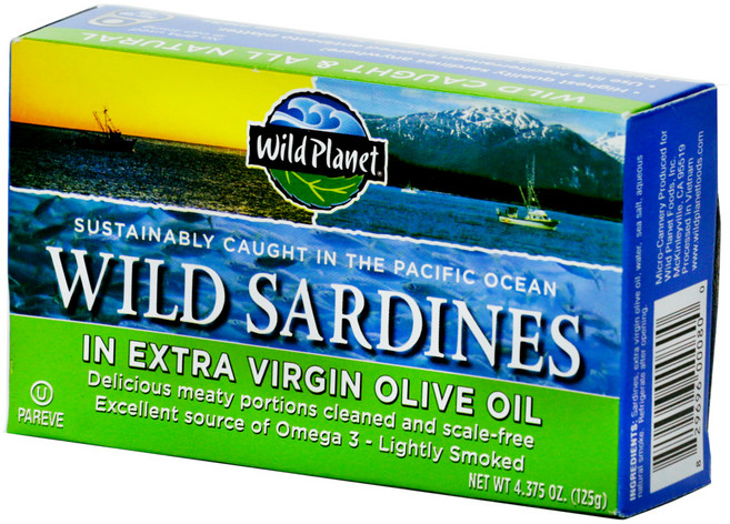 와일드플래닛 와일드 사딘 인 엑스트라 버진 올리브유, 125g, 1개