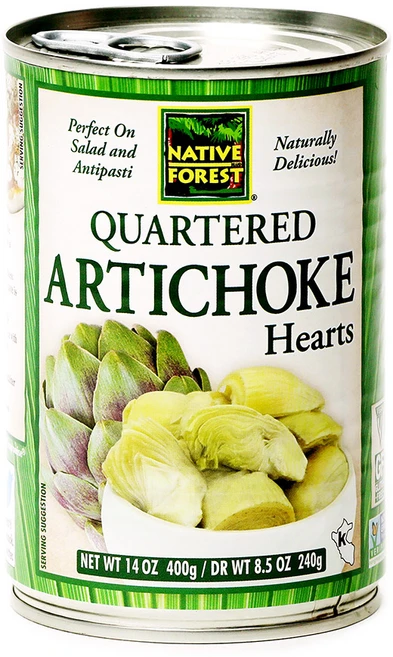 네이티브포레스트 쿼터드 아티초크 하트, 400g, 1개 - 쿠팡