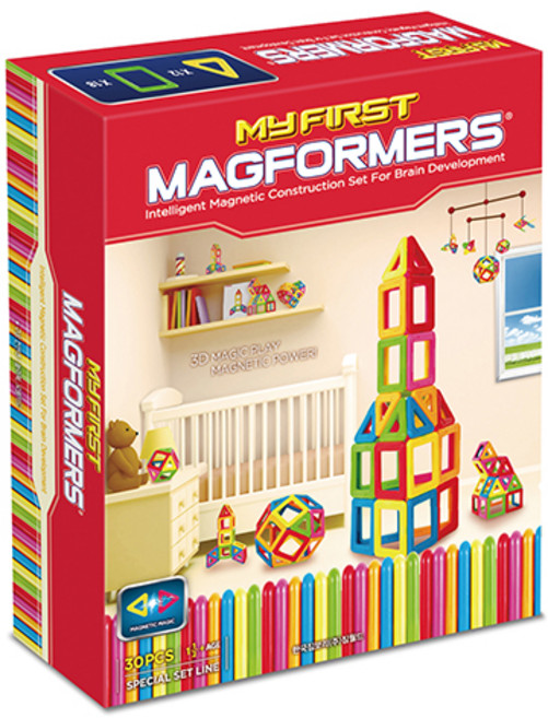 맥포머스 마이 퍼스트 자석블록 세트 30p, 혼합색상, 1개