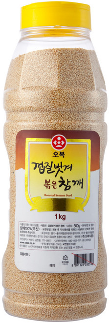 오복식품 껍질벗겨 볶은 참깨, 1개, 1kg
