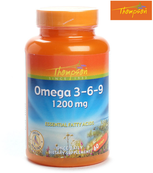 톰슨 오메가 3-6-9 1200mg 소프트젤, 60정, 1개