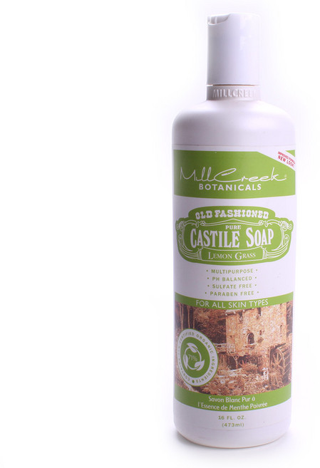 Mill Creek Botanicals 올드 패션드 퓨어 캐스틸 솝 라벤더, Lemon Grass, 473ml, 1개