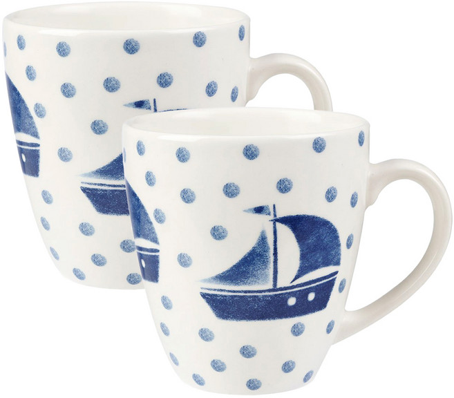 처칠 크러쉬 머그컵 500ml, 보트, 2개