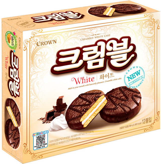 [크라운] 크림블 화이트, 384g, 1개