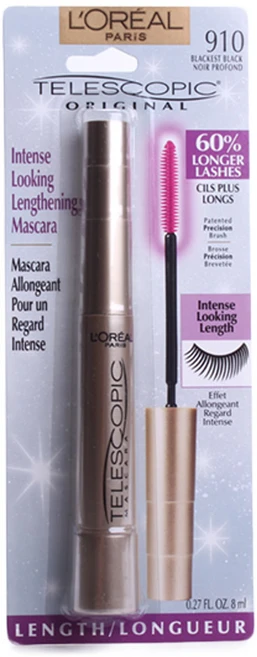 L'Oreal 텔러스코픽 마스카라 8ml, Blackest Black, 1개 - 쿠팡