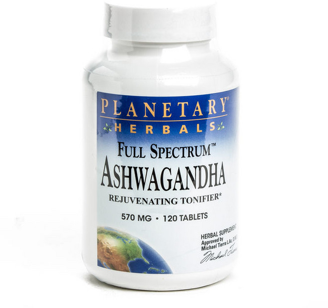 플래너터리허벌스 아슈와간다 570mg 타블렛, 120정, 1개