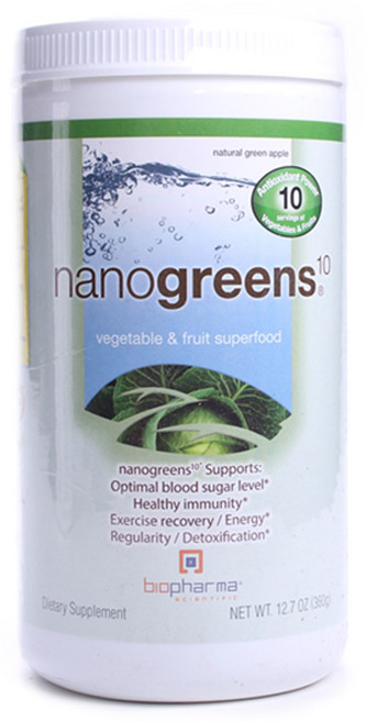 바이오파마사이언티픽 나노그린 베지터블 & 프루트 슈퍼푸드 내추럴 그린 애플, 360g, 1개