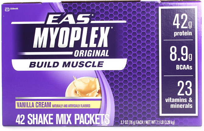 EAS 마이오플렉스 오리지널 쉐이크 믹스 바닐라 크림, 1개, 78g