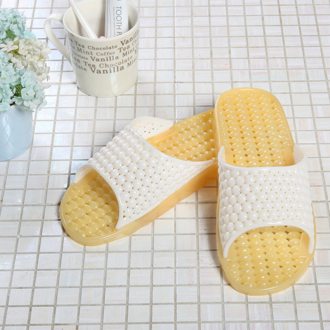 PVC칵테일 욕실화, 옐로우, 1개