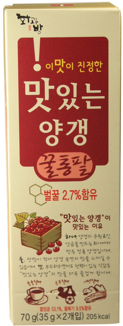 [화과방]꿀통팥 양갱, 70g, 10개