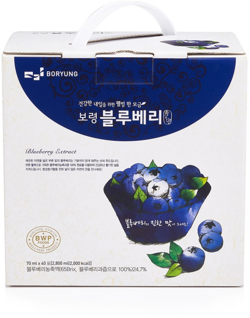 보령 블루베리, 70ml, 40개