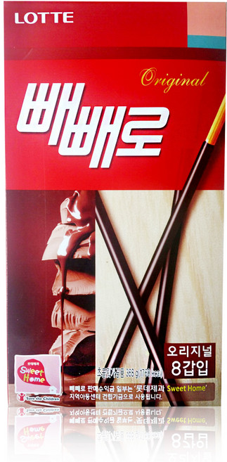 롯데제과 오리지날 빼빼로, 46g, 8개