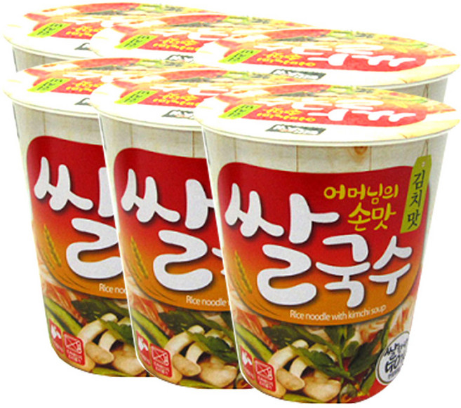백제 쌀국수 김치맛, 58g, 6개