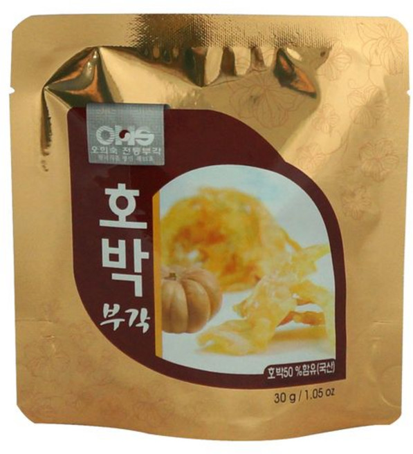 오희숙전통부각 명인, 호박부각, 30g, 3개