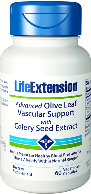 라이프익스텐션 어드밴스드 올리브 리프 배스큘러 서포트 셀러리 씨드 추출물 베지테리안 캡슐, 1개 - 쿠팡