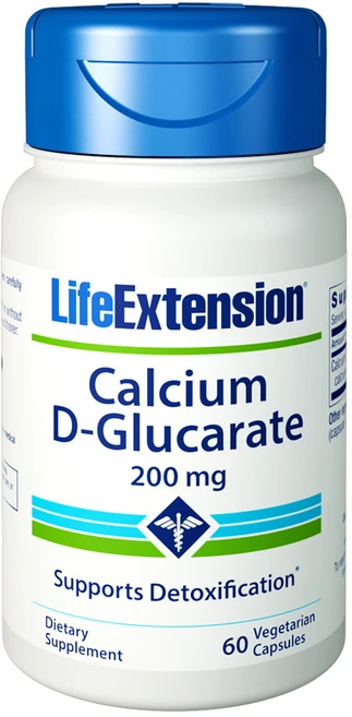 라이프익스텐션 칼슘 D-글루카레이트 200mg 베지테리안 캡슐, 1개, 60정 - 쿠팡