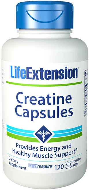 라이프익스텐션 크레아틴 베지테리안 캡슐, 120개입, 1개, 120정 - 쿠팡