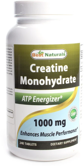 베스트네츄럴스 크레아틴 모노하이드레이트 1000mg 글루텐 프리 무설탕 타블렛, 240정, 1개 - 쿠팡