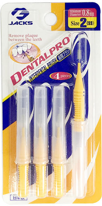 잭스 덴탈프로 I형 치간칫솔 SS, 4개입, 1개