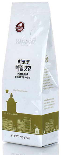히코코 헤즐넛향 원두커피, 200g, 1개, 홀빈(분쇄안함)