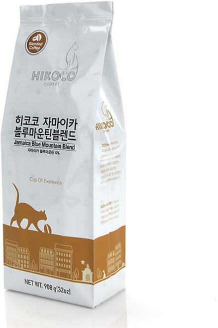히코코 자마이카 블루마운틴 블렌드 원두커피, 홀빈(분쇄안함), 908g, 1개