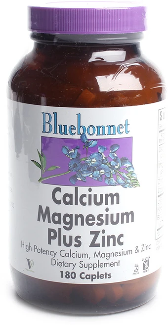 Bluebonnet 칼슘 마그네슘 플러스 징크 캐플렛, 1개, 180정 - 쿠팡