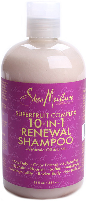 Shea Moisture 슈퍼프루트 컴플렉스 10-인-1 리뉴얼 샴푸, 384ml, 1개