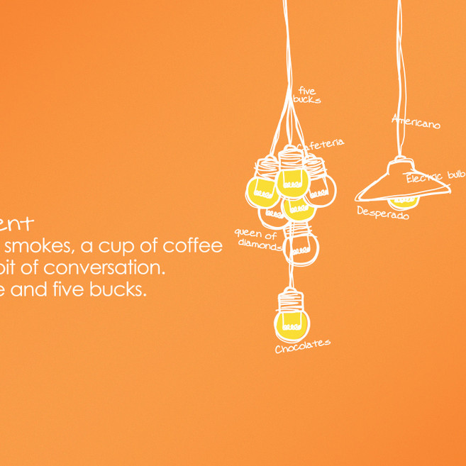 [텐바이텐] 카페 필라멘트, B-화이트+옐로우