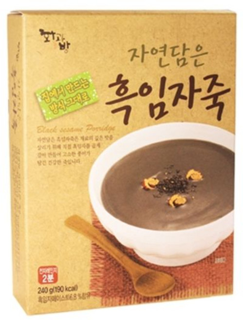 [대두식품] 자연담은 죽 흑임자죽, 2개, 240g