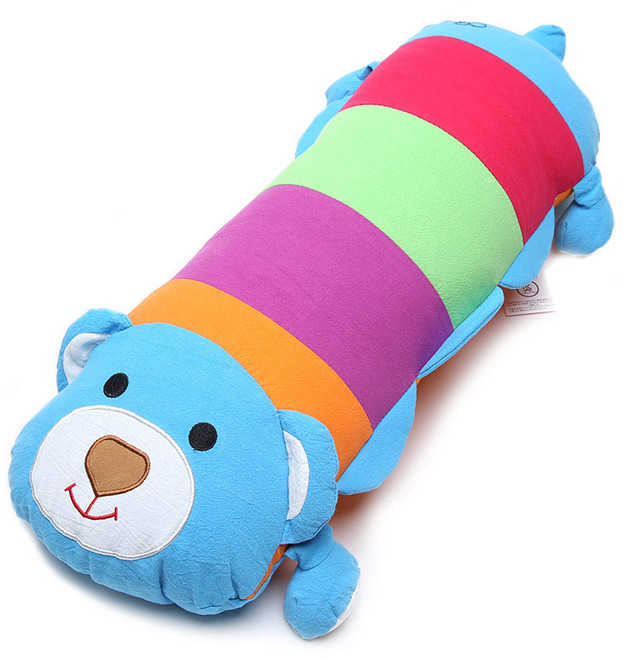 곰돌이 인형베개, 블루