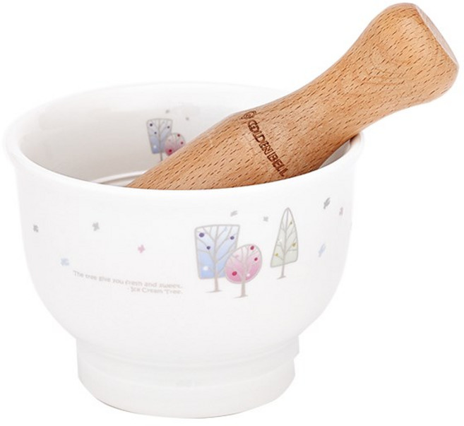 골든벨금속 아이스크림 도자기 절구통, 1개