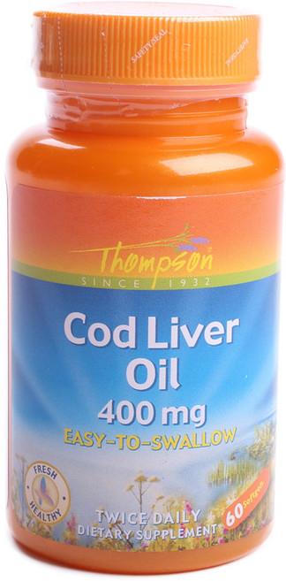 톰슨 코드 리버 오일 400mg 소프트젤, 60개입, 1개, 60정