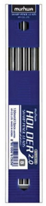 문화연필 홀더샤프심 흑색 B, 2mm, 3개