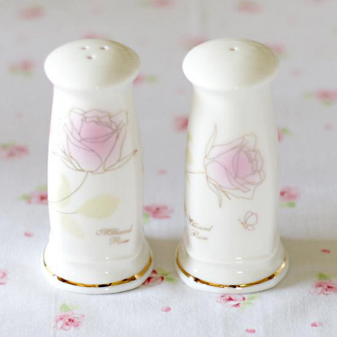 웹셀 밀리아드 로즈 소금 후추통세트, 1세트, 2종 (후추통 + 소금통)