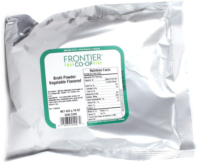 프론티어내츄럴 브로스 파우더 베지터블 향, 1개, 453g