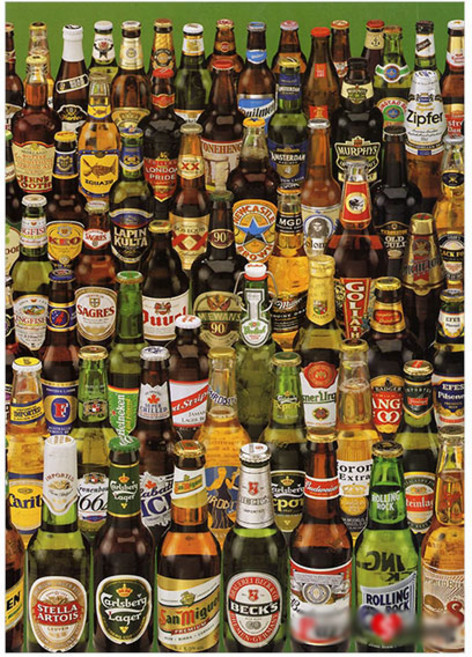 益智生活啤酒系列, 1000片, 混色, 1個