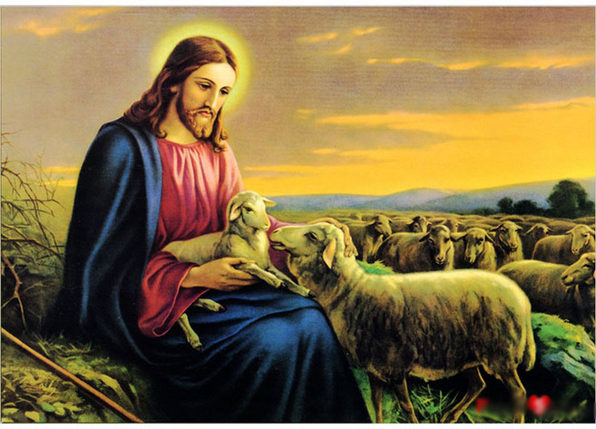 퍼즐라이프 예수와 양 직소퍼즐, 500피스, 혼합색상, 1개