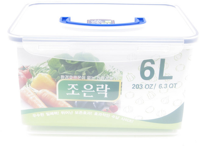 조은락 플라스틱 밀폐용기, 1개, 6L