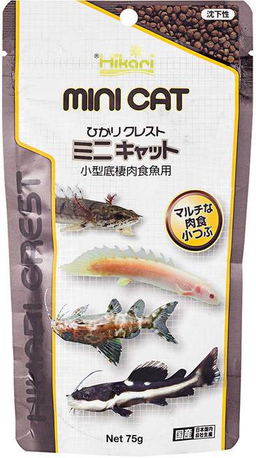 히카리 미니캣 해수곰치성어용사료 1호, 1개, 75g