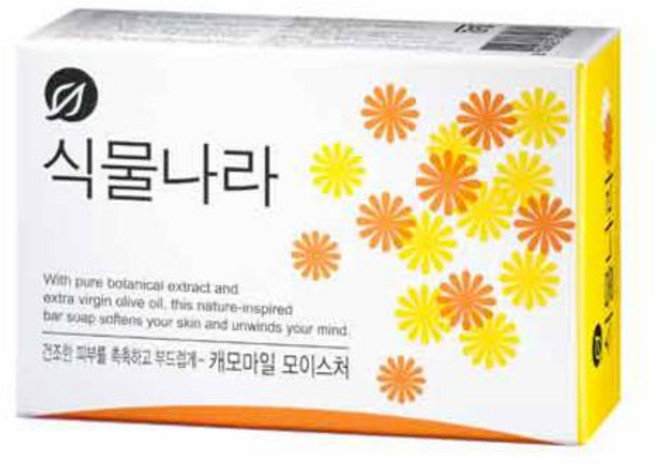 식물나라 캐모마일 모이스처 비누, 100g, 12개