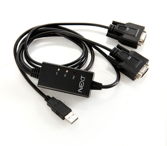 넥스트유 USB 시리얼 2포트 케이블, NEXT-RS232 2P