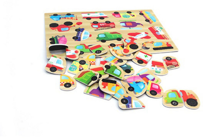 노리터프로젝트 탈것 자석퍼즐, 1개, 30피스