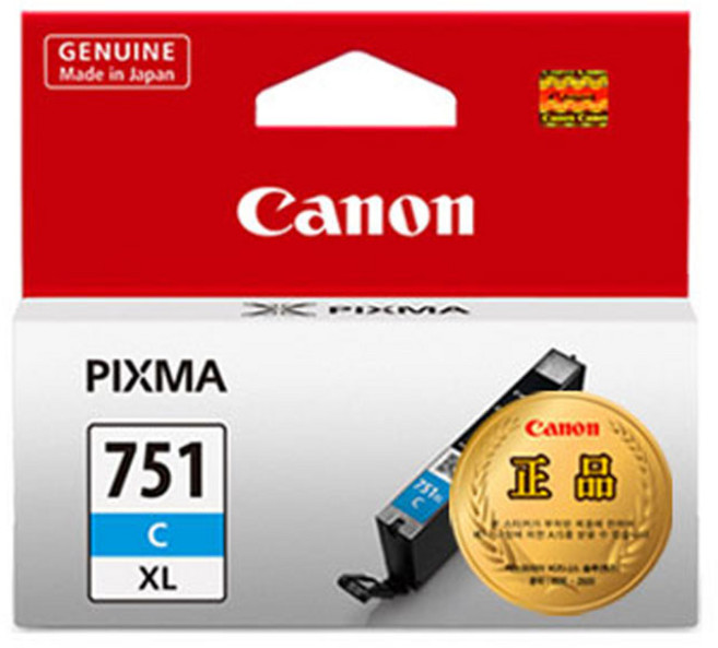 Canon 佳能 CLI-751XL C 原廠墨水, 藍綠色, 1個