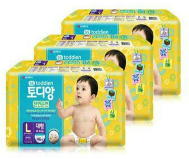 토디앙 황토 천연순면 밴드형, 대형(L), 3팩