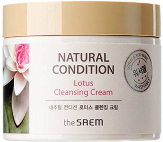 [더샘] 내추럴 컨디션 로터스 클렌징 크림, 300ml, 1개