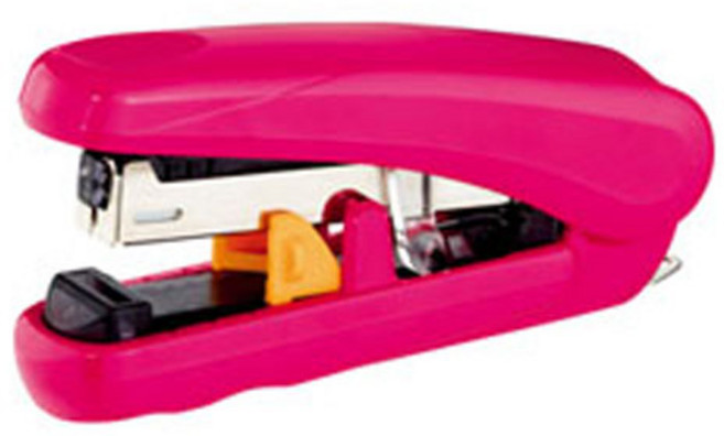 플러스 플랫 피타히트 스테플러 ST-010XH, 핑크, 1개