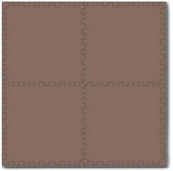 베베앙 팡키즈 퍼즐매트300 4p, 다크브라운, 4개