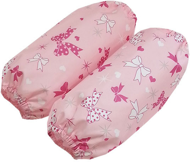 플리에 아동용 리본 팔토시 2p, 핑크