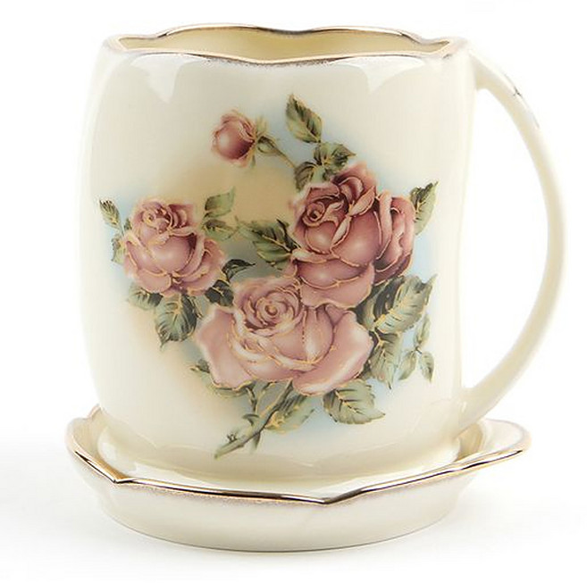 피지에스 퀸로즈 손잡이 수저통, 혼합 색상, 1개