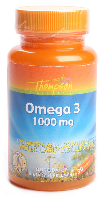 톰슨 오메가3 1000mg 소프트젤, 30정, 1개